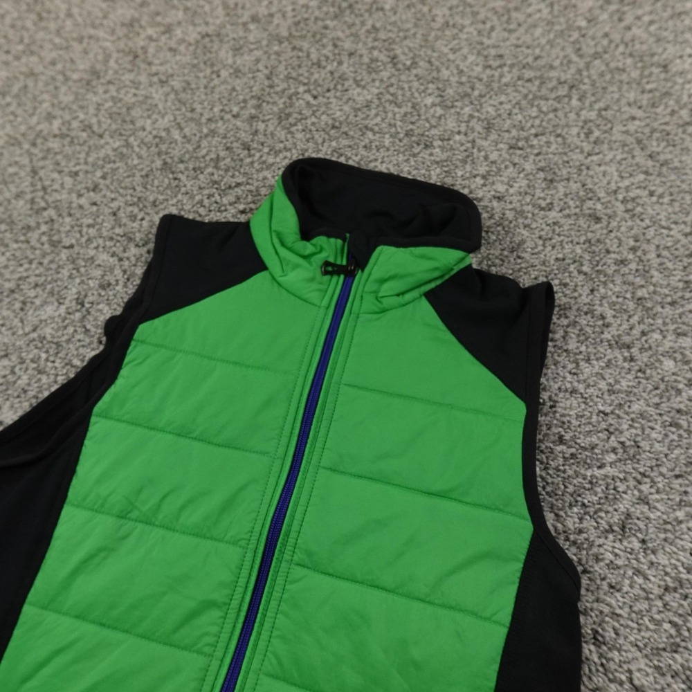 Ralph‎ Lauren Vest Womens S Green Colorblock Full Zip Performance Jacket Active